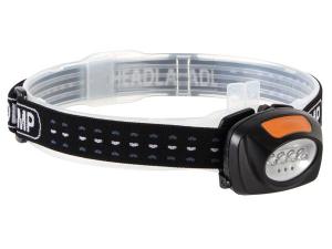 2-in-1 LED Headlamp with 4 white and 3 red LEDs