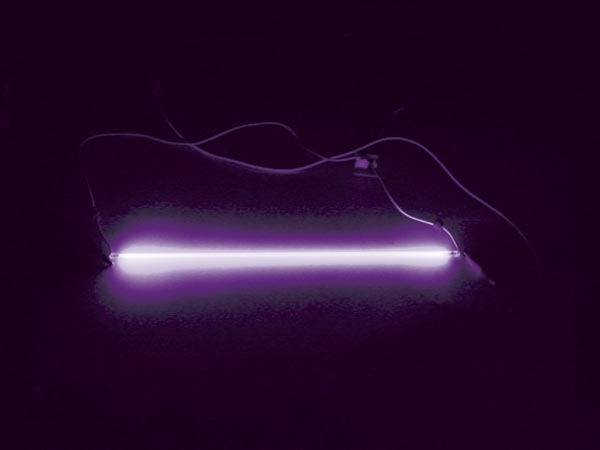 Fluorescerande glaslysrör, 300 mm UV ljus