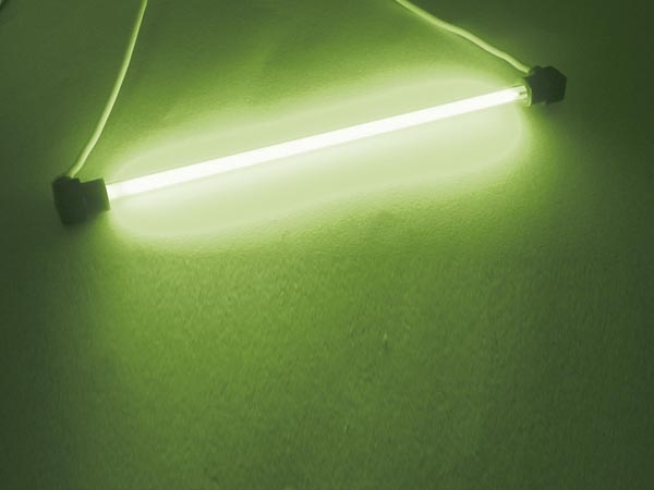 Fluorescerande glaslysrör, 100 mm Grön 