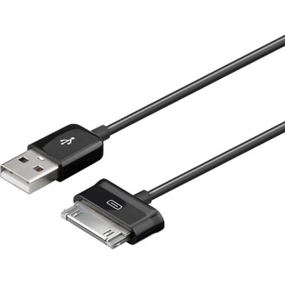 USB-synk-/laddarkabel för Samsung Galaxy Tab, 1,2m