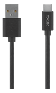 USB A - USB C 1 Meter ladd och synkkabel