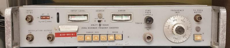 Hewlett Packard 2590A microwawe frequensy converter