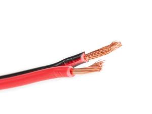 Högtalarkabel / DCkabel 2 x 0,75 mm² Röd/Svart Metervara