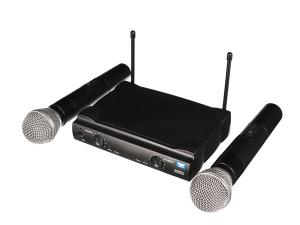 TRÅDLÖS MIKROFON - DUBBEL KANAL  UHF