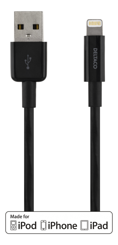 USB-synk-/laddarkabel till iPad, iPhone och iPod - Lightning