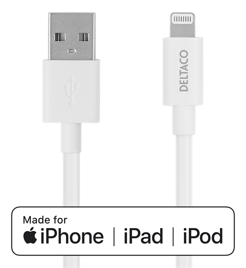 IPhone, ipad och iPod . Lightning Kabel, 3 Meter