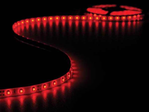 Röd LEDstrip, 12V, 5 Meter 