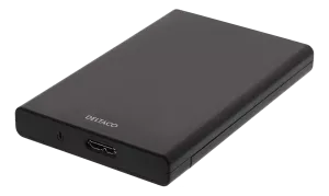 Externt hårdiskkabinett,  skjutbar lucka, 2,5" HDD