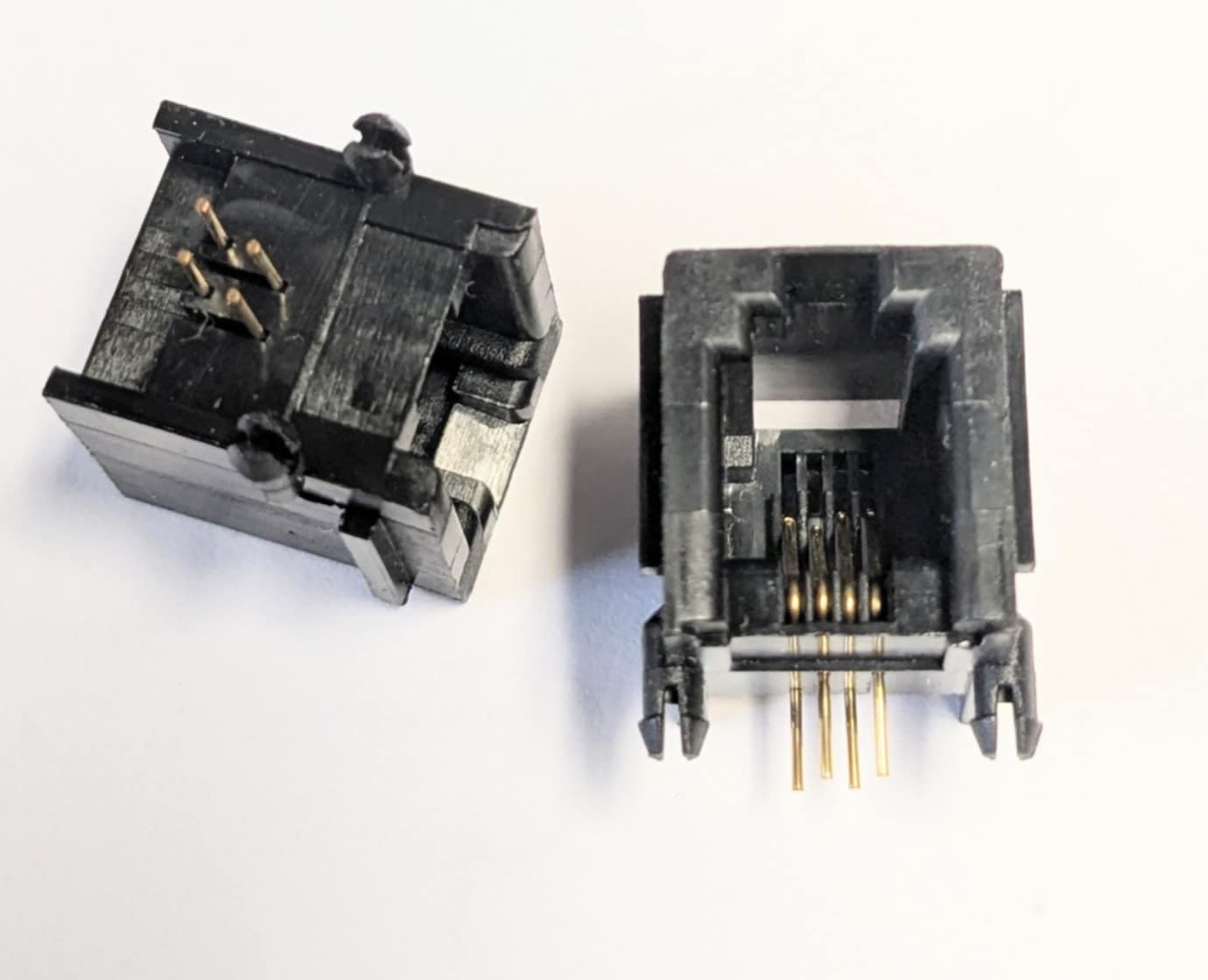 Arduino Rj10 Modular RJ10 4P4C PCB Svart