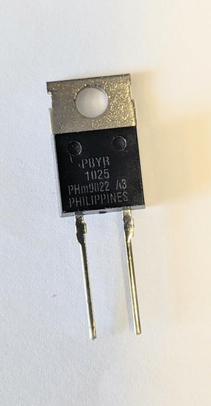 BYR1025 Scottky likriktardiod Philips