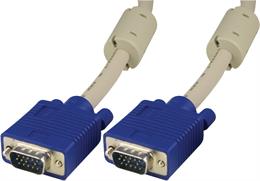 VGA kabel HD 15 pol Han - Han Utan pin 9, 5 Meter
