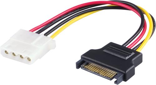 Strömadapter för hårddiskar, 4-pin till Serial ATA strömkontakt