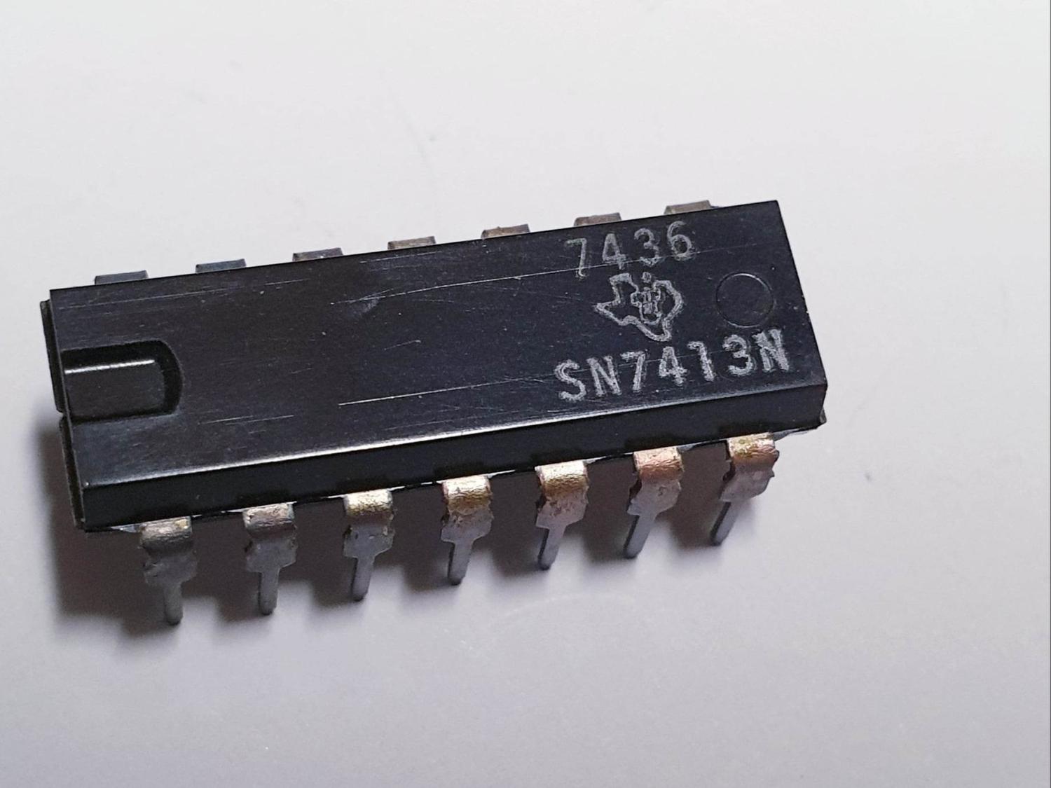 SN7413N / DM7413N IC Chip - Positive NAND Gate, New Old Stock From Texas Instruments