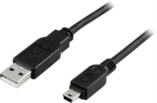USB kabel A Han - Mini B Han 2 Meter