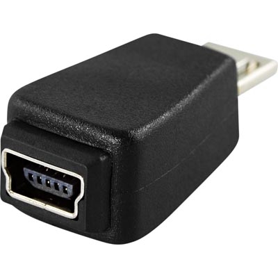 USB-adapter Typ Micro-B han - Typ Mini B hon