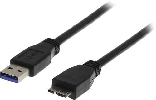 USB 3.0 kabel till 10 pin Micro-USB Type B - hane, 1 Meter