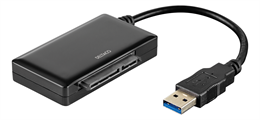 USB 3.0 till SATA adapter, för 2,5" och 3,5" hårddiskar