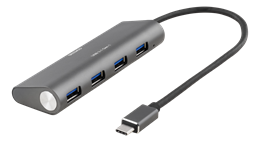 USB C till Fyra-portars hubb