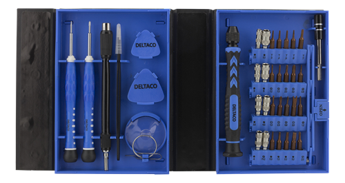 Smartphone Reparationssats, 38 st, Precision CRV, blå