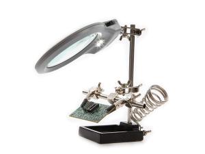 Helping hand med förstorningsglas