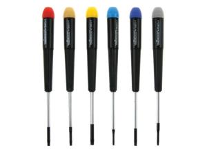 Skruvmejselsats för precision 6 x "Stjärna" 