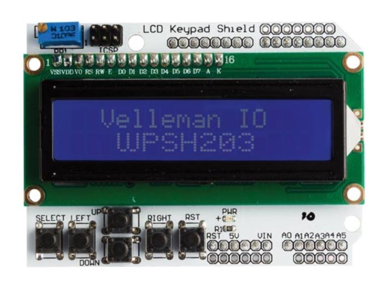 LCD-skärm och tangentbord för Arduino® LCD1602