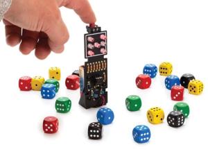 Elektronisk tärning med knapptryck