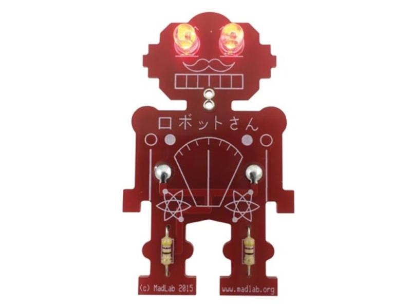 Mr. Robot, lödsats bärbart LED-robotkit