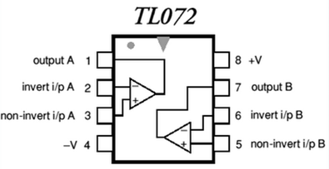 Tl072 схема включения