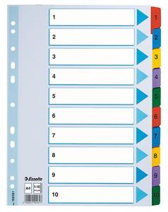 Pärmregister Esselte Mylar 1-10