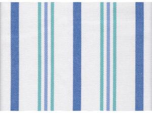 Dynväv Garden Stripe 475 vit/blue/petrol Panama