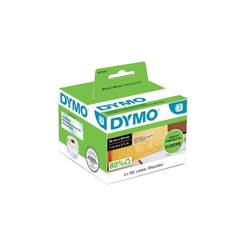 Etikett Dymo Labelwriter adress Transparent 89x36mm