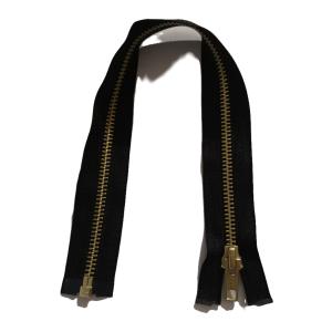 Svart/Guld Blixtlås Delbar 6 mm