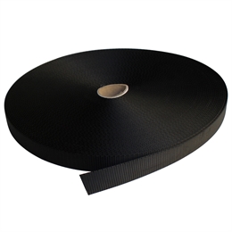 Webbing 19 mm – Svart (600 kg Brottgräns) – UV-beständig