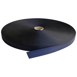 WEBBINGBAND - POLYESTER - HEAVY - 25MM - NAVY BLUE