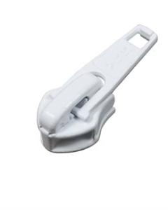 YKK LÖPARE, FÖKJARE - 8MM SPIRAL ENKEL METALL VIT