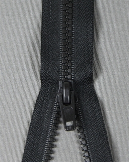 Svart Blixtlås Metervara – YKK Original Vislon 6mm (Svart band & svarta plasttaggar)
