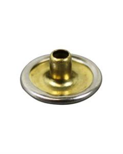 TRYCKKNAPP - SET OM 10ST FÖRNICKLAD MÄSSING