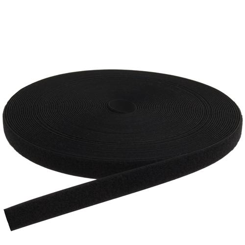 Kardborrband Ögla ( mjuk )100mm Svart