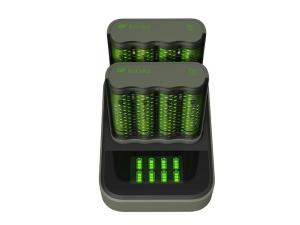Batteriladdare GP ReCyko med laddningsdocka inkl 8 AA batterier