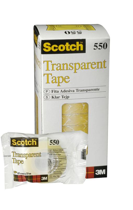 Kontorstejp Scotch 550 15mm x 33m