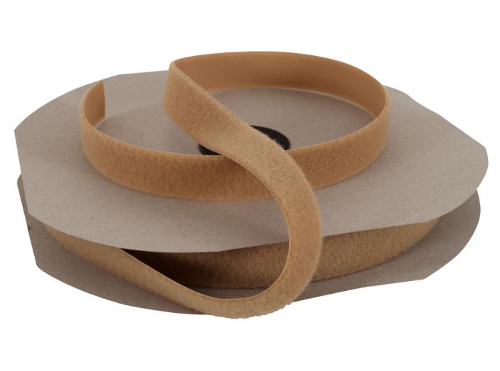 Kardborrband Nevogrip 20 mm, hård, beige, 1029