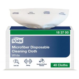 Microfiberduk Tork Engångsduk vit 295x340mm