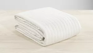 Sängöverkast 150x250 cm Vit