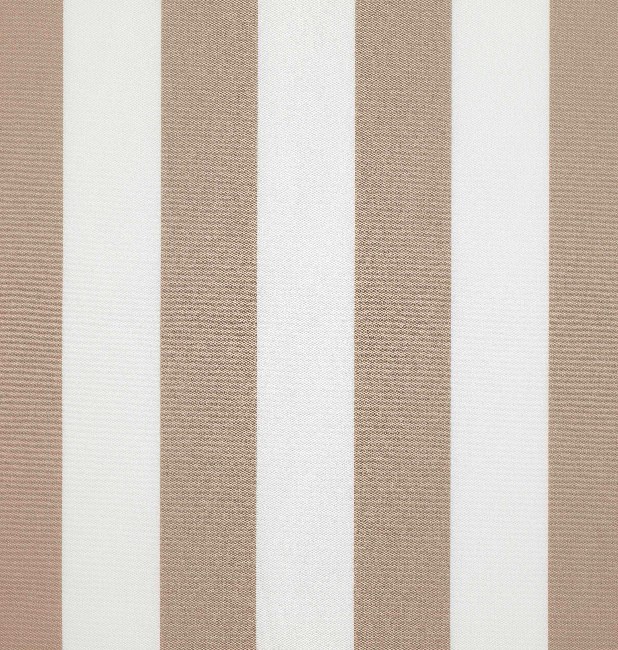 Markisväv/uteväv Blockrand beige. Material 100% Dralon. Bredd 130 cm.