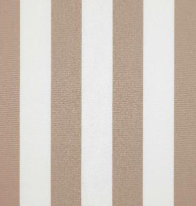 Markisväv/uteväv Blockrand beige. Material 100% Dralon. Bredd 130 cm.