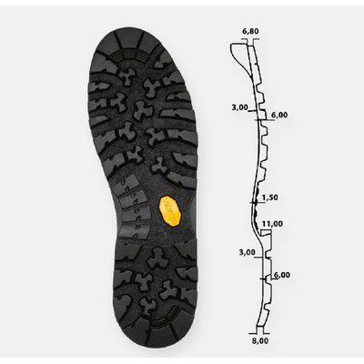 Original Vibram Tsavo – Teknisk Vandringssula för Extrem Terräng
