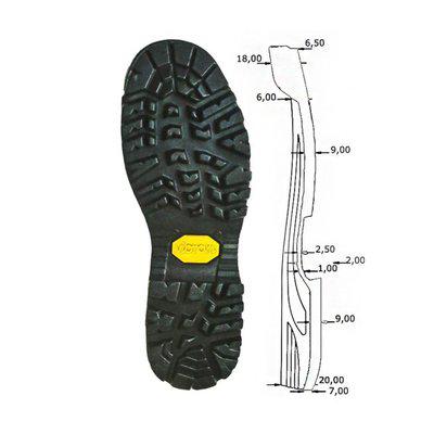 Vibram Foura Svart Helsula – Vandringssula för optimalt grepp