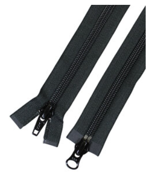 Blixtlås delbar Spiral 6mm 2-vägas 120cm