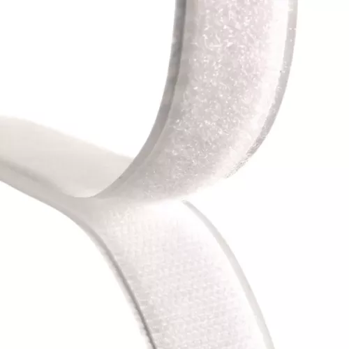 Kardborreband Självhäftande Marin 50mm – Vit (Mjuk del)